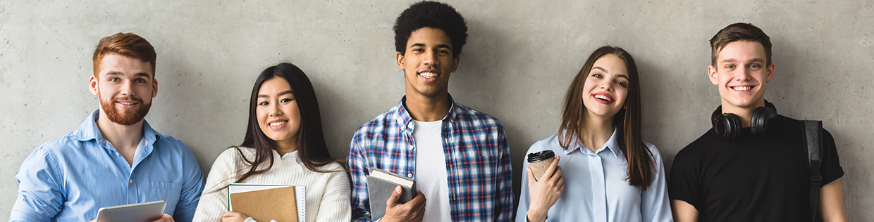 International students smiling